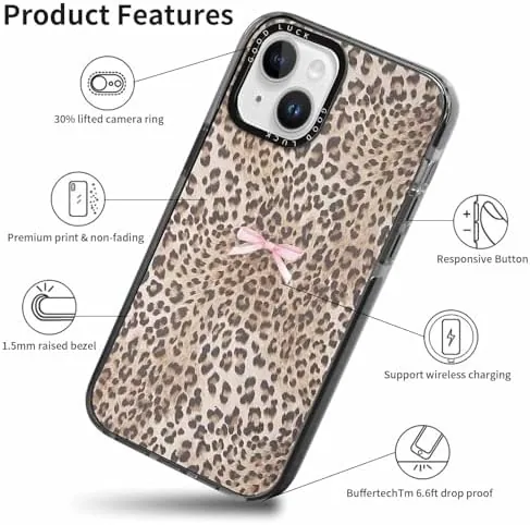 Another view of the 2 Pack Cute Cheetah Print Phone Case for iPhone 13
