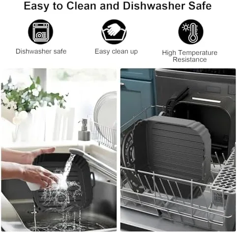 The Square Silicone Air Fryer Liners 2 Pack, Compatible with Ninja compared in context