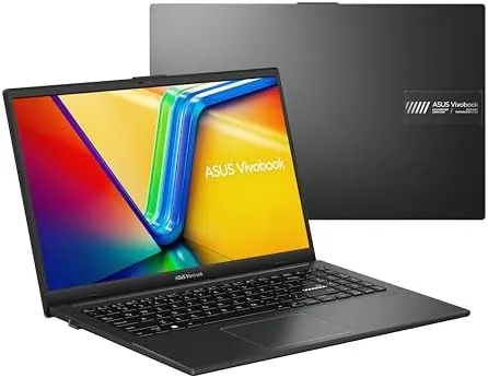 Close-up of the ASUS Vivobook Go 15 keyboard and trackpad