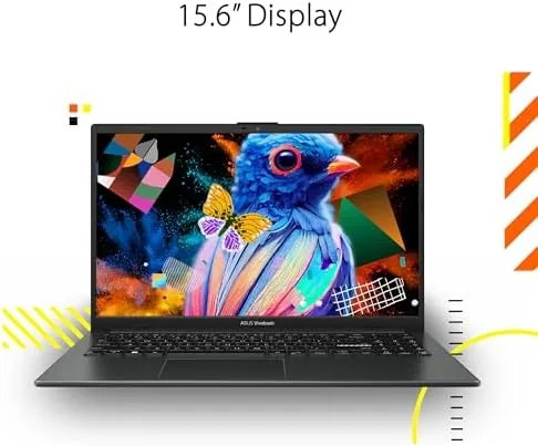 The ASUS Vivobook Go 15 by the port and a rival