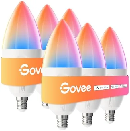 Overview of the Govee Smart E12 Led Bulb, RGBWW Color Changing, 2.4GHz Only