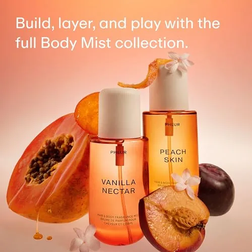 The PHLUR Vanilla Nectar Body Mist, 8 Fl Oz - Hair compared in context