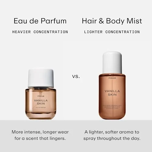 Testing the PHLUR Vanilla Nectar Body Mist, 8 Fl Oz - Hair over two weeks