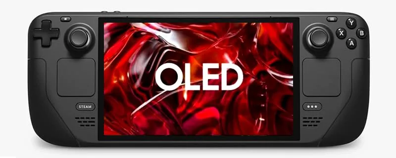 A demanding action game running on the Steam Deck OLED at 30 frames per second