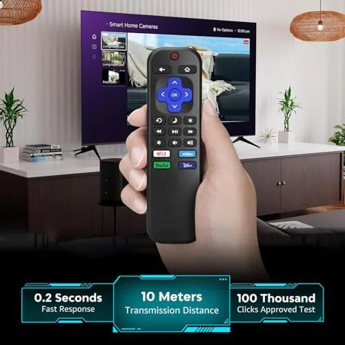 The for Roku TV Remote Replacement,Universal for TCL,ONN, Hisense Sharp Roku in real use