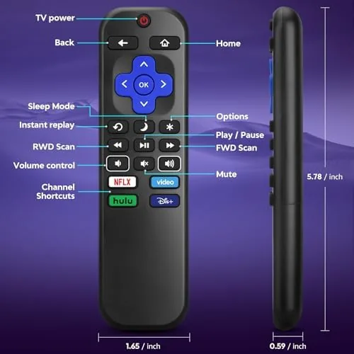 Testing the for Roku TV Remote Replacement,Universal for TCL,ONN, Hisense Sharp Roku over two weeks