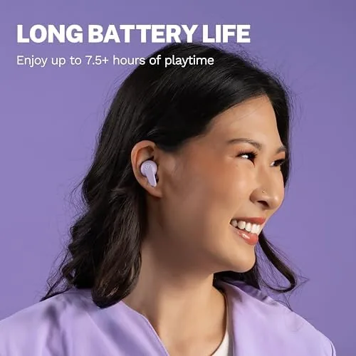 Detail shot of the JLab, Go Pods ANC, True Wireless Earbuds, Active Noise Cancelling features
