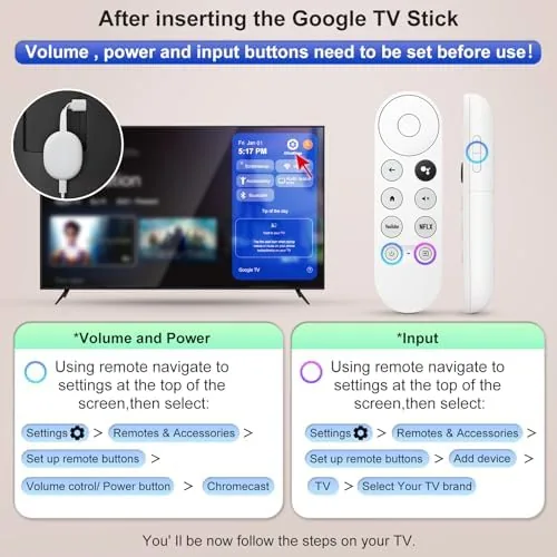 The G9N9N remote being used with a Google TV Streamer in a bedroom setup