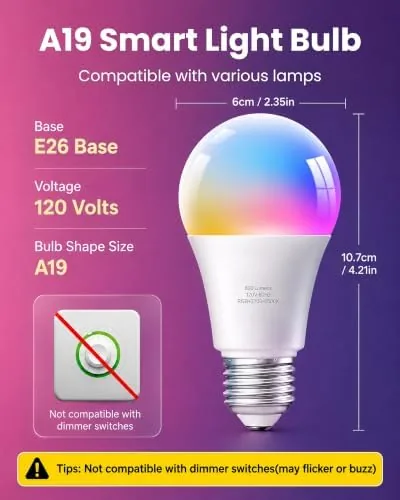 The TJOY app showing the color wheel and scene presets on a phone