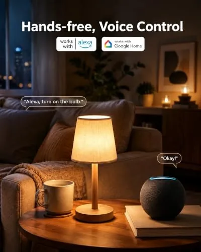 A TJOY bulb responding to a voice command through an Amazon Echo