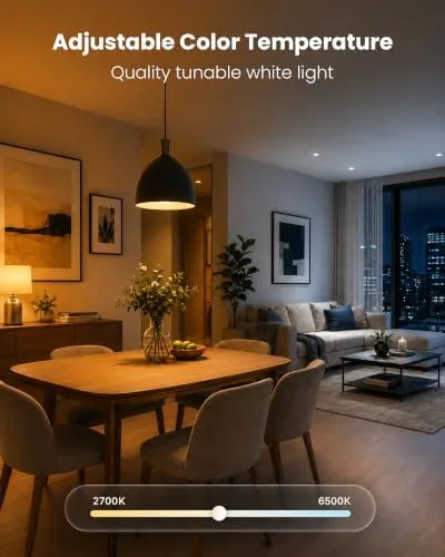 The TJOY bulb pack next to a single premium smart bulb for comparison