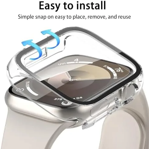Detail shot of the [6 Pack] Case for Apple Watch SE 3/SE 2nd Gen features