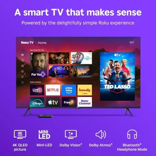Streaming interface showing a nature documentary scene on the Roku Plus Series