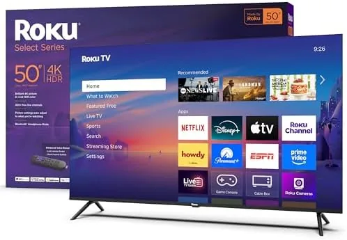 Overview of the Roku Smart TV , 50-Inch Select Series, 4K HDR TV