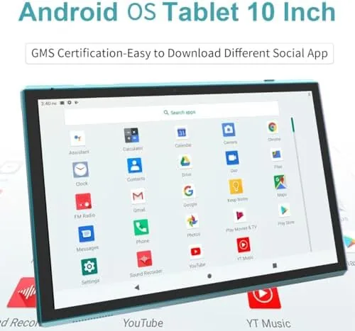 Testing the Android Tablet 10 Inch Tablet With Case Stylus Android 15 over two weeks