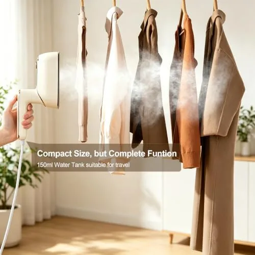 Another view of the Travel Steamer for Clothes Portable Rotary Garment Iron 1200W Small