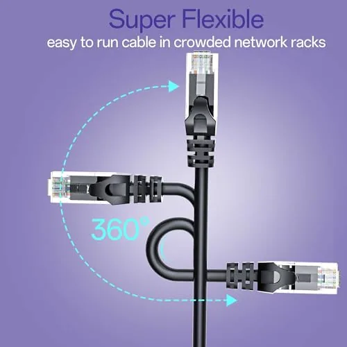 Another view of the Cat 6 Ethernet Cable 50FT Outdoor&Indoor, Cat6 Ethernet Patch Cable