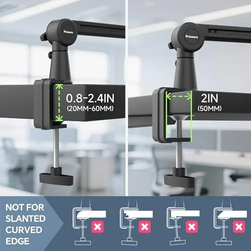 The Mic Arm, Premium Microphone Boom Arm with Cable Management, 360°Rotatable in real use