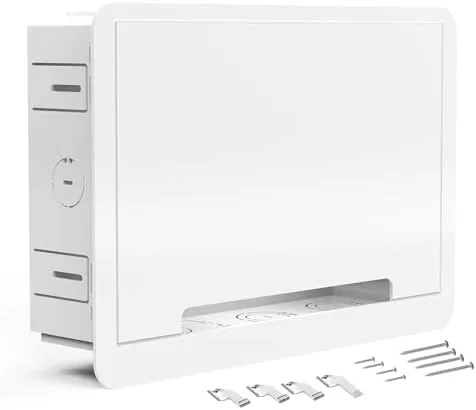 in-Wall TV Box, Media Enclosure, 9 Inches Inwall Cable Management, Organize System Devices, Dual Review: Tested and Rated