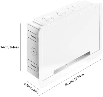 Close look at the in-Wall TV Box, Media Enclosure, 9 Inches Inwall Cable Management build quality