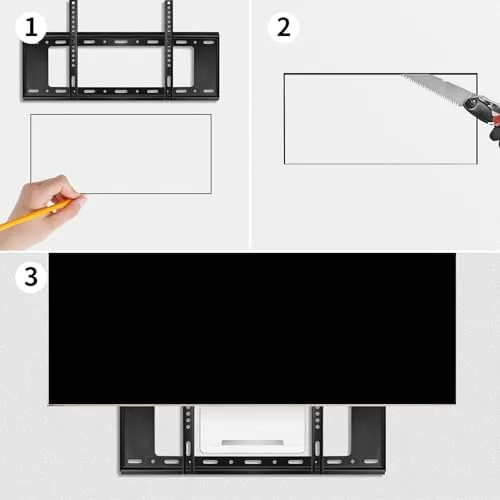 The in-Wall TV Box, Media Enclosure, 9 Inches Inwall Cable Management in real use