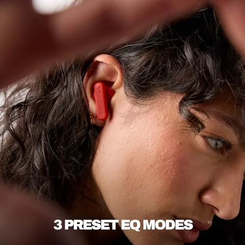 Another view of the Skullcandy Smokin' Buds Wireless Noise Isolating Earbuds - Flame |