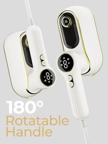 Another view of the NIASSO Travel Steamer, 1200W Portable Handheld Fabric Steamer for Clothes