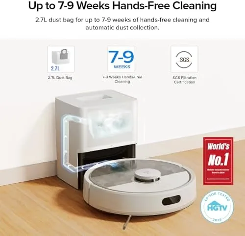 Close look at the roborock Q7 M5+ Robot Vacuum and Mop, Up to 7-9 build quality