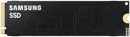 Close up of the Samsung 9100 PRO controller and NAND package under the metal cover