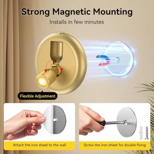 The Rechargeable Battery LED Spotlight Indoor: Wireless Mini Art Accent Spot in real use