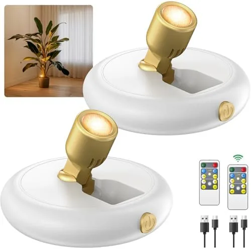 Rechargeable Battery LED Spotlight Indoor: Wireless Mini Art Accent Spot Lights with Timer Remote Review: Tested and Rated