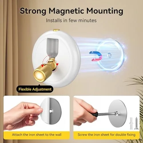 The Rechargeable Battery LED Spotlight Indoor: Wireless Mini Art Accent Spot in real use