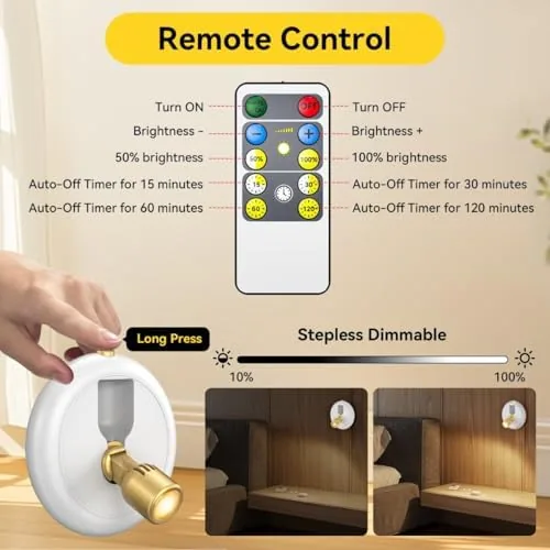 Another view of the Rechargeable Battery LED Spotlight Indoor: Wireless Mini Art Accent Spot
