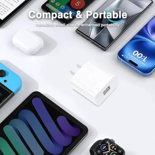 Close look at the 5V USB Wall Charging Block Power Adapter for Roku Streaming build quality