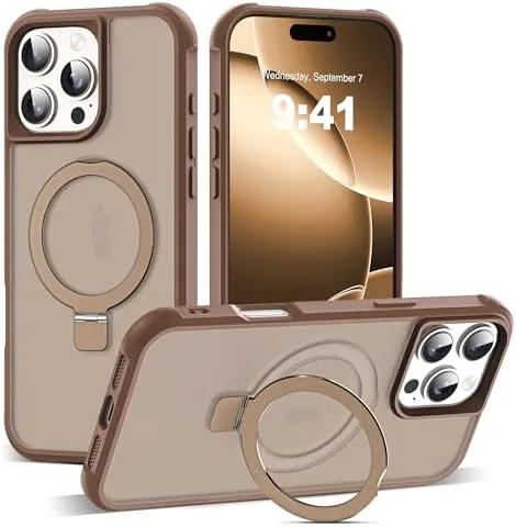 SKYLMW iPhone 16 Pro Max Case Review: Desert Brown Protection With a Magnetic Stand