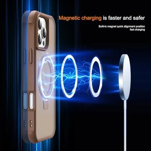 The ring stand opened into a kickstand holding the phone upright in landscape