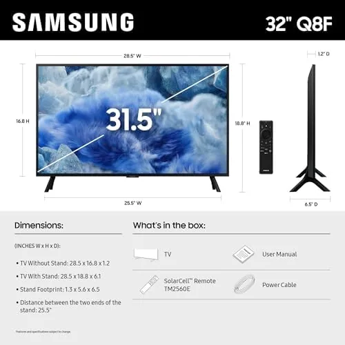 Close up of the slim AirSlim panel edge and the compact stand