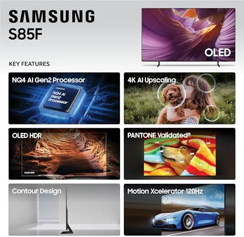 The Samsung 55-Inch Class OLED 4K S85F Series, Vision AI Smart in real use