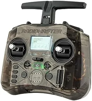 The RadioMaster Pocket being held in one hand showing its compact size