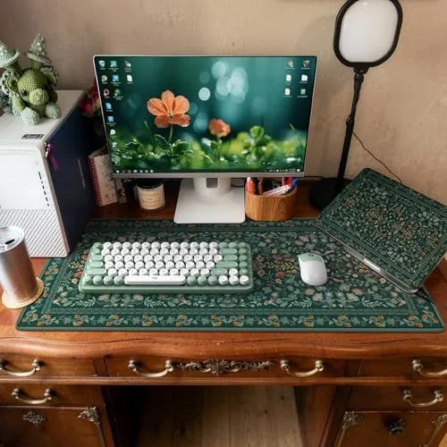Testing the iCasso Desk Mat,Mouse Pad for Office Decor,35.4x15.7in,Deep Green | Back over two weeks