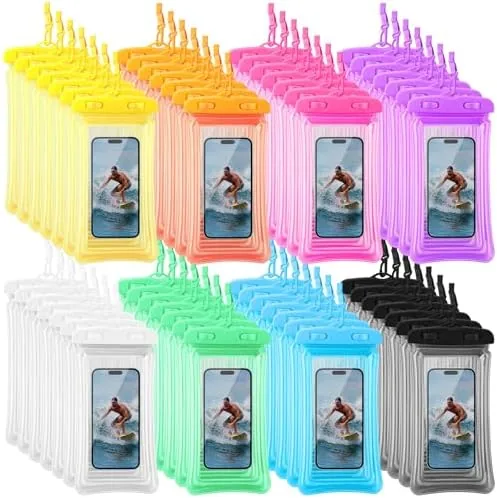 Chiisong 56 Pack Waterproof Phone Pouch Clear Cellphone Case Bulk Universal Phone Dry Bag Review: Tested and Rated
