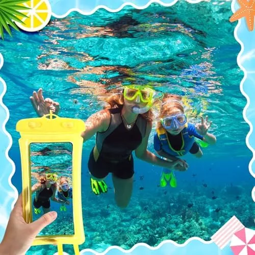 The Chiisong 56 Pack Waterproof Phone Pouch Clear Cellphone Case Bulk compared in context