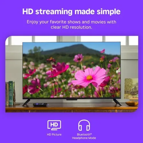 Home screen on the Roku Streaming Stick HD showing app rows