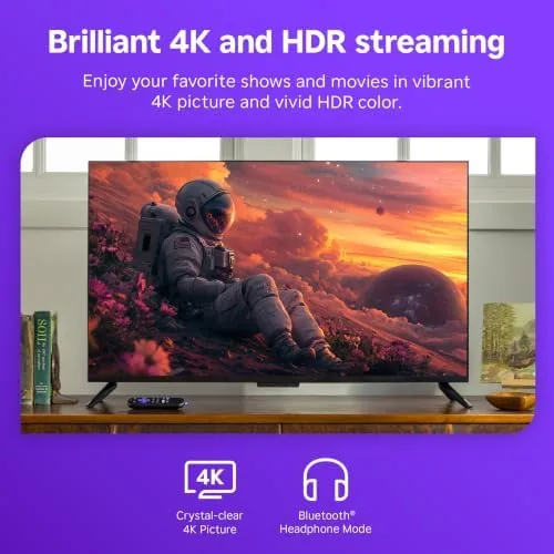 4K HDR content playing on a television through the stick