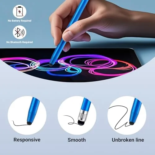 Close look at the 12Pcs Stylus Pen for Touchscreen Stylus Pen for iPad iPhone build quality