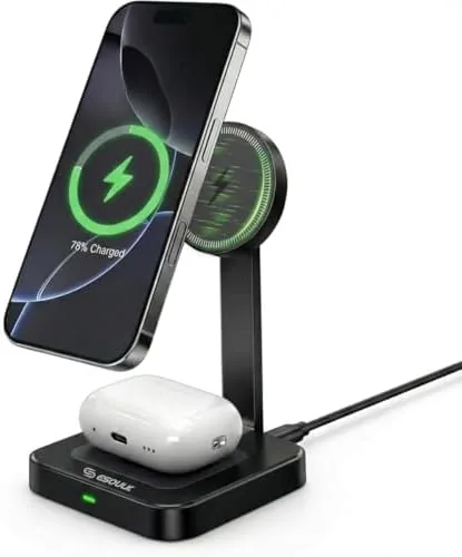 Overview of the 15W Foldable Magnetic Wireless Travel Charger for iPhone AirPods |