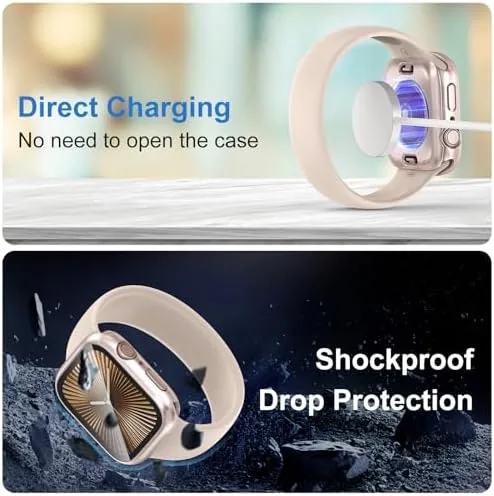 The YIJDACASE 3 in 1 Waterproof Case for 40mm Apple Watch in real use
