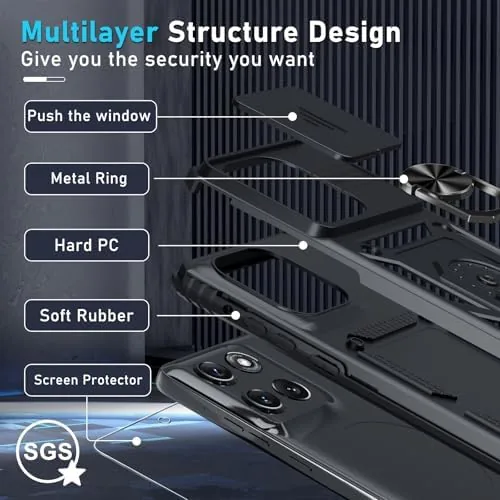 The for Moto G Stylus 5G 2026/2025 Case Built in Slide in real use