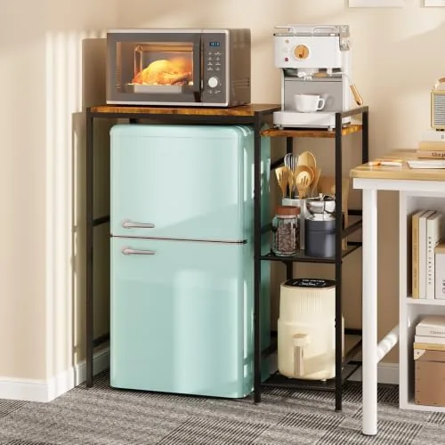 Mini Fridge Stand with Storage Shelves Dorm Microwave Stand Reversible | Wine Cabinet, Coffee Review: Tested and Rated