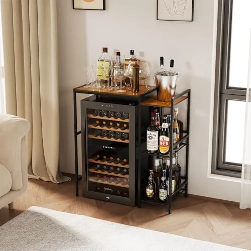 Testing the Mini Fridge Stand with Storage Shelves Dorm Microwave Stand Reversible over two weeks